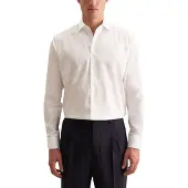 Seidensticker Businesshemd "Schwarze Rose", Herren, Gr. XL (44), normale Ärmellängen, weiß, 100% Baumwolle, unifarben, regular fit, 2-Knopf-Manschette, Hemden Businesshemd, Regular 1/1 Kentkragen Uni