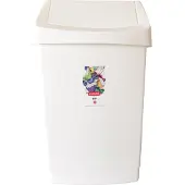 Merida Bikes Koš na odpadky s víkem - 38,5 x 63,5 x 33,5 cm / bílá / 50 litrů