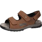Waldlaufer Riemchensandale "HARALD", Herren, Gr. 10 (44,5), braun (dunkelbraun), Nubukleder, Schuhe Riemchensandale, Sommerschuh, Klettschuh, Outdoorschuh, in komfortabler H-Weite