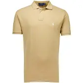 Ralph Lauren für Herren. 710680784332 Das kultige braune Piqué-Poloshirt (XL), Beige, Lässig, Baumwolle, Kurzarm
