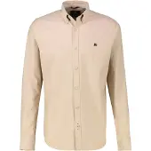 Lerros Langarmhemd "Oxfordhemd in Übergrössen", Herren, Gr. 4XL, extraweit, beige (light coffee), 98% Baumwolle, 2% Elasthan, Hemden Langarmhemd