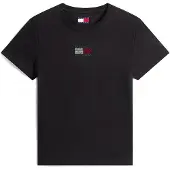 Tommy Hilfiger T-Shirt Party Flag DW0DW21965 Schwarz Regular Fit