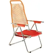 Fiam Spaghetti Armlehnsessel Aluminium/PVC-Band
