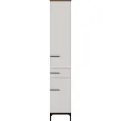 Germania Hochschrank "Yonkers", braun (kaschmir, nussbaum, nachbildung), B:34cm H:190cm T:34cm, Schränke, Hochschrank, Hochwertige ABS-Kanten, Steggriffe und hohe Füße, Türdämpfung