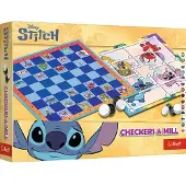 Trefl Brettspiel Dame & Mühle – Lilo & Stitch