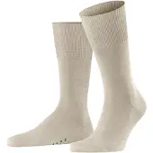 Falke Airport Herren Socken, 47-48, Beige, Uni, Schurwolle