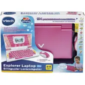 Vtech Kindercomputer "Explorer Laptop Pro", rosa (pink), Kindercomputer, KinderB:28,6cm H:19cm T:3,5cm, Kunststoff, Kindercomputer, B:28,6cm H:19cm T:3,5cm