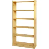 Möbilia Bücherregal MÖBILIA, beige (natur), B:80cm H:170cm T:30cm, Massivholz, Regale, Bücherregal, gefertigt aus massivem Kiefernholz