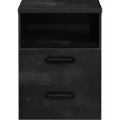 Mäusbacher Mehrzweckschrank MÄUSBACHER, schwarz (schwarzstahl), B:50cm H:73cm T:35cm, Holzwerkstoff, Schränke, Mehrzweckschrank