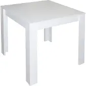 Mäusbacher Esstisch MÄUSBACHER, weiß (weiß matt), B:80cm H:75cm T:80cm, Tische, Esstisch, Breite 80/110/120 cm mit Auszug