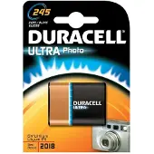 Duracell 245, Prismatic, 6V, Lithium, Schwarz, Braun