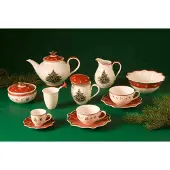 Villeroy & Boch Tasse "Milchkaffeetassen Toy's Delight 260 ml 6er Set bunt", bunt, B:11,4cm H:6,6cm, Porzellan, Trinkgefäße, Tasse, Mikrowellengeeignet