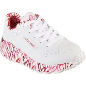 SKECHERS Mädchen Freizeitschuhe Uno Lite Lovely - Luv weiß/Rot 28