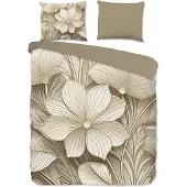 Good Morning Bettwäsche "Artdeco" - Braun - (200x220 cm) - 100 % Baumwolle