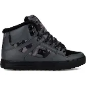 Dc-shoes 1100000002199 "Pure High-Top Wc Wnt", Herren, Gr. 7,5(40), schwarz (schwarzgrau, schwarz), Obermaterial: Leder [Kuh] / Futter: Textil / Außensohle: Gummi., Schuhe 1100000002199