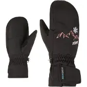 Ziener Fäustlinge "LAILLANI-Z AS MITTEN", Jungen, Gr. 4, schwarz, Polyester, Handschuhe Fäustlinge