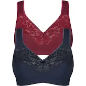 Susa "Basic" Spitze, genähte Cups, Baumwollmix, elastisch, BH-Set