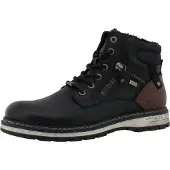 Mustang Winterboots SHOES "Mariko", Herren, Gr. 40, Warmfutter, schwarz, Lederimitat, Textil, Basic, Schuhe Winterboots, Workerboots, Schnürboots mit TEX-Ausstattung