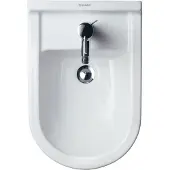 Duravit Stand-Bidet Starck 3 37x56cm, m HL, ÜL, Hahnlochbank, weiß