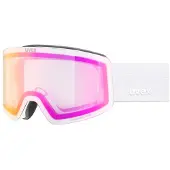 Uvex Skibrille Provoqe V Unisex White Matt/Pink Clear