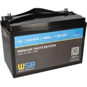 WSB LiFePO4 Akku 12V (12,8V) 100Ah inkl. Bluetooth Premium Yacht Edition