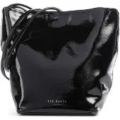 Ted Baker Umhängetasche Kayylyn Thin Strap Mini Crinkle Bag Black schwarz