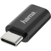 Hama 00200310, Micro USB, USB-C, Schwarz