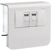 Hager Gerätetraeger SL200559079016 Data 2xCat.6A 20x55mm vw