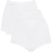Sloggi Taillenslip "Taillenslip Taillenslip mit Ziergummi am Bund 3 Stück", Damen, Gr. 42, 3 Stk., weiß, Unterhosen Taillenslip