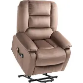 HOMCOM Fernsehsessel mit Aufstehhilfe Relaxsessel mit Liege-/Massagefunktion
