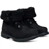 Timberland Womens Mid Warm Lined Waterproof Boot black 7.5 Wide Fit