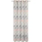 Wirth Vorhang "Bray" Gr. 1, rosa (rosé), B:132cm H:145cm, Jacquard, Baumwolle, Polyester, Gardinen, Vorhang
