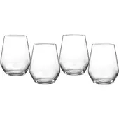 Ritzenhoff & Breker Longdrinkglas "Mambo", transparent, H:10,5cm Ø:8,5cm, Kristallglas, Trinkgefäße, Longdrinkglas, 4-teilig, 400 ml