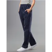 Trigema Jerseyhose "Freizeithose aus 100% Baumwolle", Damen, Gr. L, Normalgrößen, blau (navy), Web, 100% Baumwolle, Hosen Jerseyhose