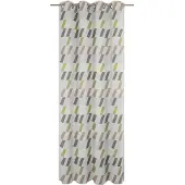Wirth Vorhang "Bray" Gr. 1, grün, B:132cm H:145cm, Jacquard, Baumwolle, Polyester, Gardinen, Vorhang