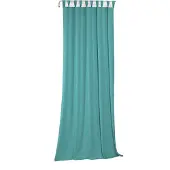 Wirth Vorhang "Newbury" Gr. 1, blau (türkis), B:65cm H:125cm, Jacquard, Baumwolle, Polyester, Gardinen, Vorhang