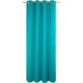 Wirth Vorhang "Dim out", blau (türkis), B:142cm H:355cm, Polyester, Gardinen, Vorhang, nach Maß