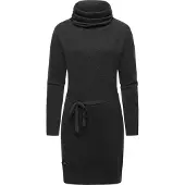 Ragwear Sweatkleid "Babett Dress Intl." Ohne Taschen warmes Winterkleid mit breitem Rollkragen