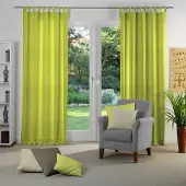 Wirth 1100000002199 "Lahnstein" Gr. 1, grün (limone), B:132cm H:145cm, Polyester, Gardinen, 1100000002199