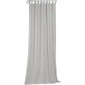 Wirth Vorhang "Sunday, 1 Stück, Schlaufen, halbtransparent, nach Maß, Jacquard", grau (hellgrau), B:142cm H:385cm, Jacquard, Baumwolle, Polyester, Gardinen, Vorhang, nach Maß