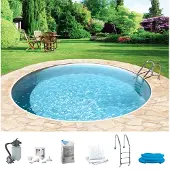 KONIFERA Rundpool "HOLIDAY 3", weiß, H:120cm Ø:400cm, Schwimmbecken, Rundpool, Höhe 120 cm, in verschiedenen Größen