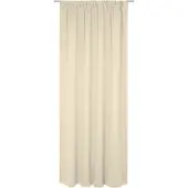 Wirth Vorhang "Newbury", beige, B:130cm H:255cm, Baumwolle, Polyester, Gardinen, Vorhang, nach Maß