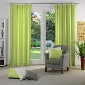 Wirth Vorhang "Dim out", grün (limone), B:142cm H:175cm, Polyester, Gardinen, Vorhang, nach Maß