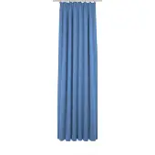 Wirth Vorhang "Trondheim B", blau (royalblau), B:132cm H:345cm, Chenille, Polyacryl, Gardinen, Vorhang, nach Maß