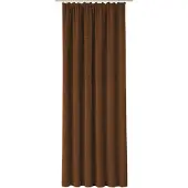 Wirth Vorhang "Trondheim B", braun (schoko), B:132cm H:345cm, Chenille, Polyacryl, Gardinen, Vorhang, nach Maß