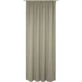 Wirth Vorhang "Torbole" Gr. 1, braun (mittelbraun), B:132cm H:145cm, Jacquard, Baumwolle, Polyester, Gardinen, Vorhang