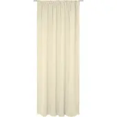 Wirth Vorhang "Umea" Gr. 1, beige (hellbeige), B:132cm H:145cm, Jacquard, Polyester, Gardinen, Vorhang