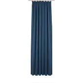 Wirth Vorhang "Umea" Gr. 1, blau (dunkelblau), B:132cm H:145cm, Jacquard, Polyester, Gardinen, Vorhang