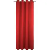 Wirth Vorhang "Newbury", rot, B:130cm H:185cm, Baumwolle, Polyester, Gardinen, Vorhang, nach Maß