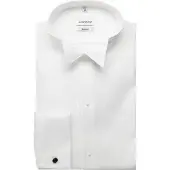 Seidensticker Smokinghemd "Schwarze Rose", Herren, Gr. S (38), verlängerte Ärmellängen, weiß, 100% Baumwolle, unifarben, regular fit, Hemden Smokinghemd, Gala Uni